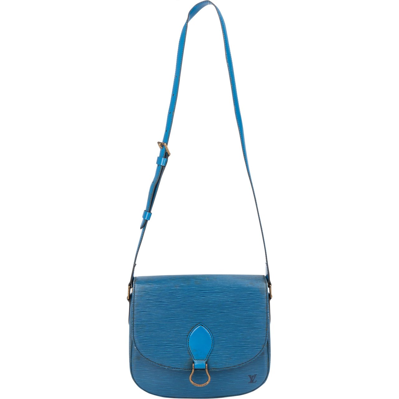 Louis Vuitton Louis Vuitton Bleu Epi Leather Saint Cloud GM Crossbody Bag Divers