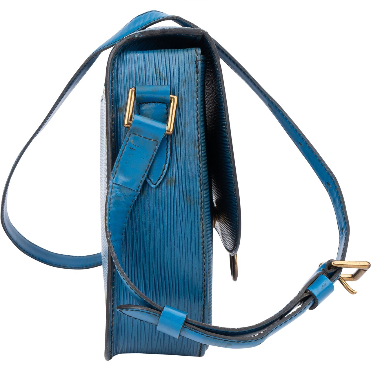 Louis Vuitton Louis Vuitton Bleu Epi Leather Saint Cloud GM Crossbody Bag Divers