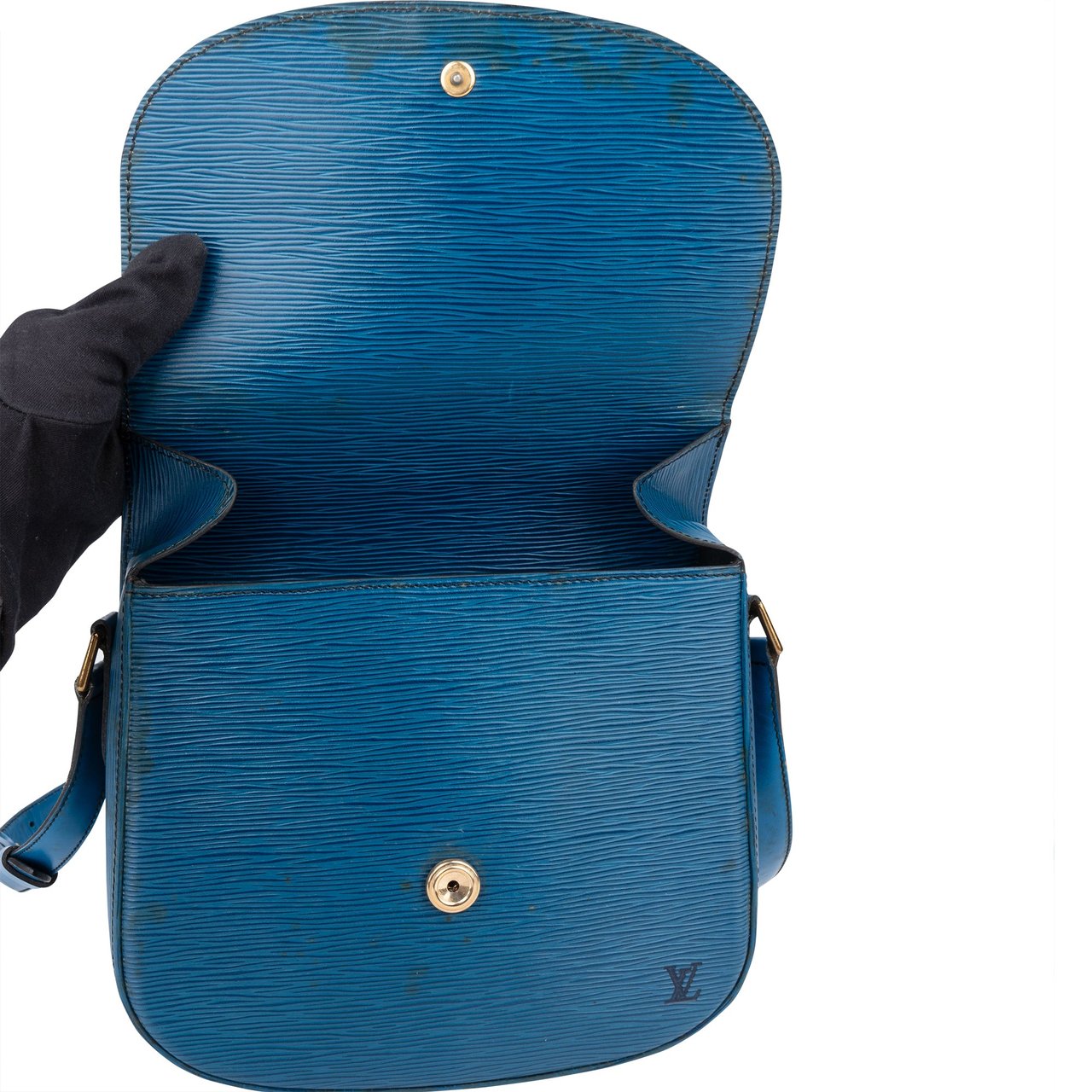 Louis Vuitton Louis Vuitton Bleu Epi Leather Saint Cloud GM Crossbody Bag Divers
