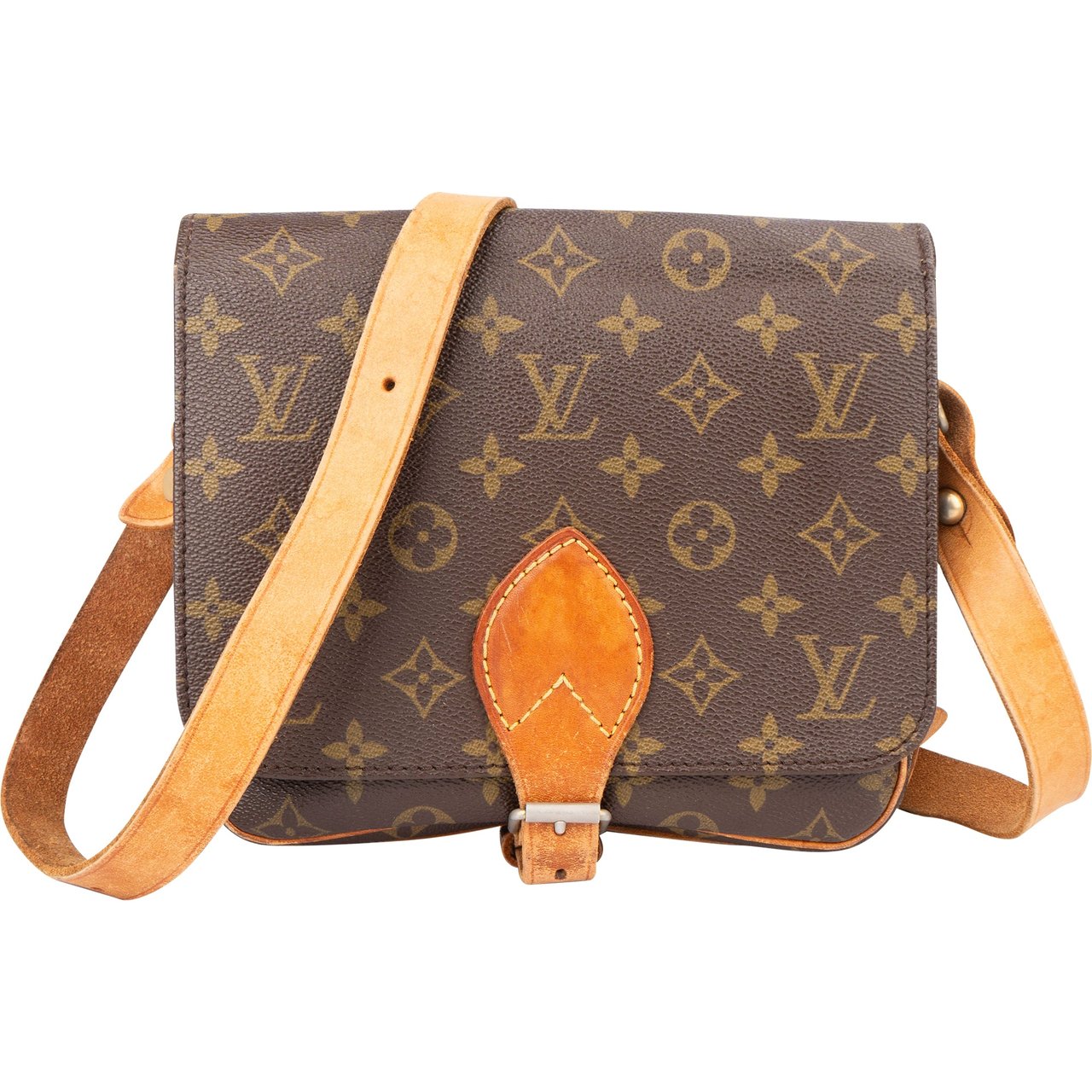 Louis Vuitton Louis Vuitton Canvas Monogram Cartouchiere MM Crossbody Bag Divers