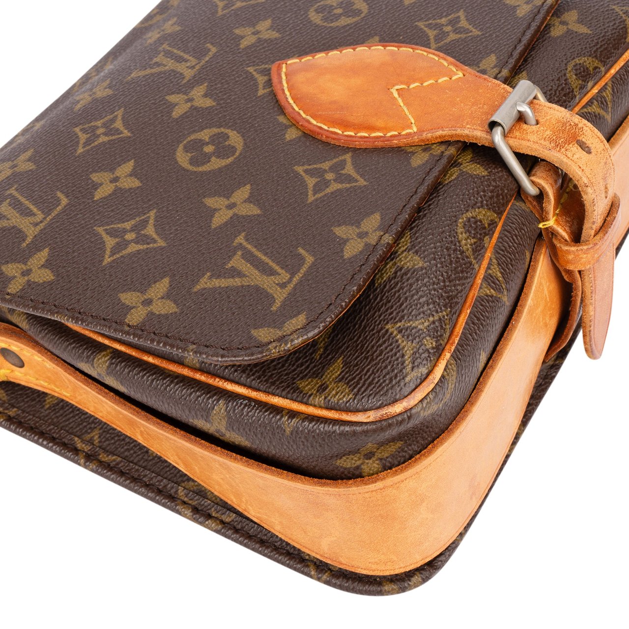 Louis Vuitton Louis Vuitton Canvas Monogram Cartouchiere MM Crossbody Bag Divers