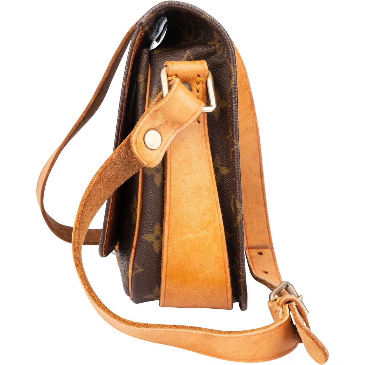 Louis Vuitton Louis Vuitton Canvas Monogram Cartouchiere MM Crossbody Bag Divers