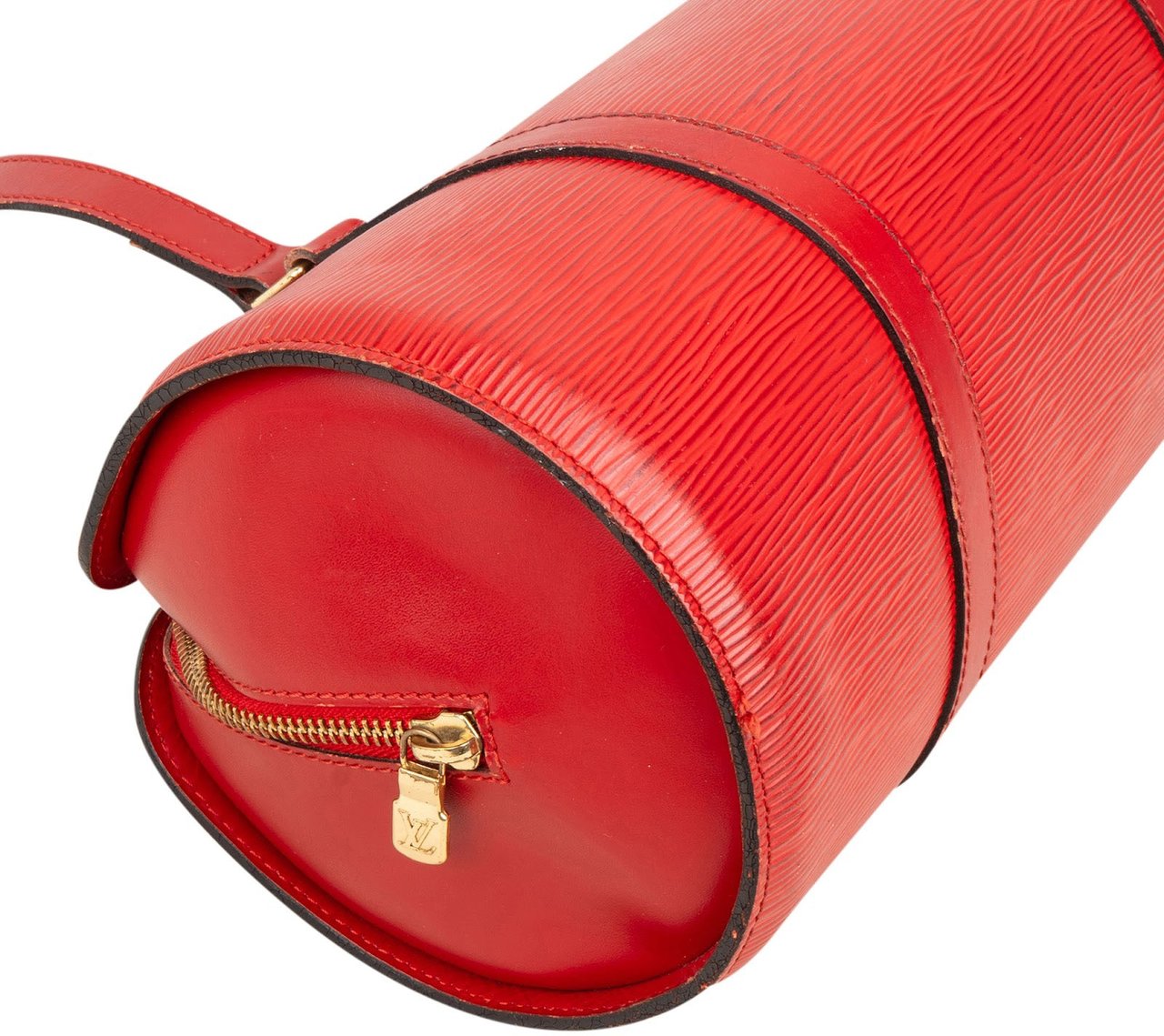Louis Vuitton Red Epi Leather Epi Leather Soufflot Set Handbag Rood