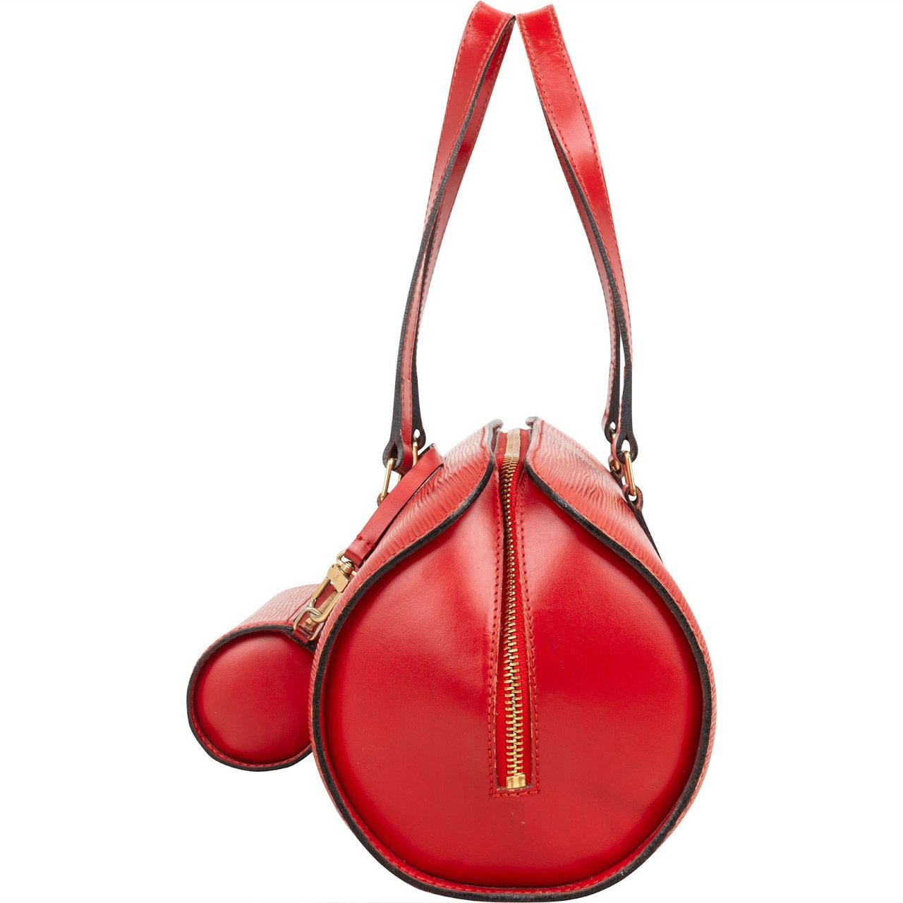 Louis Vuitton Red Epi Leather Epi Leather Soufflot Set Handbag Rood