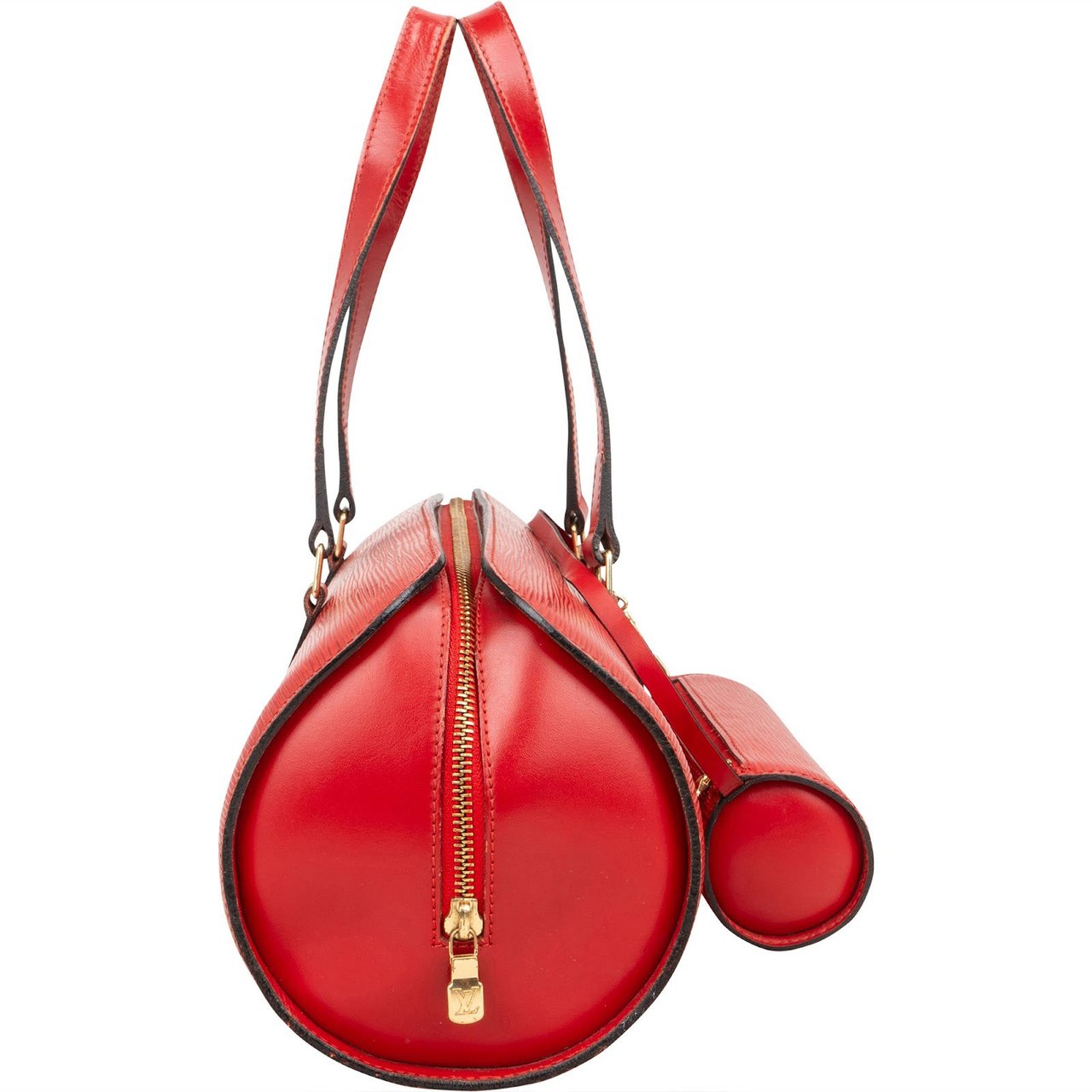 Louis Vuitton Red Epi Leather Epi Leather Soufflot Set Handbag Rood