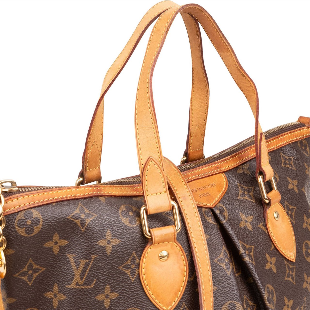 Louis Vuitton Monogram Canvas Palermo PM Handbag Bruin