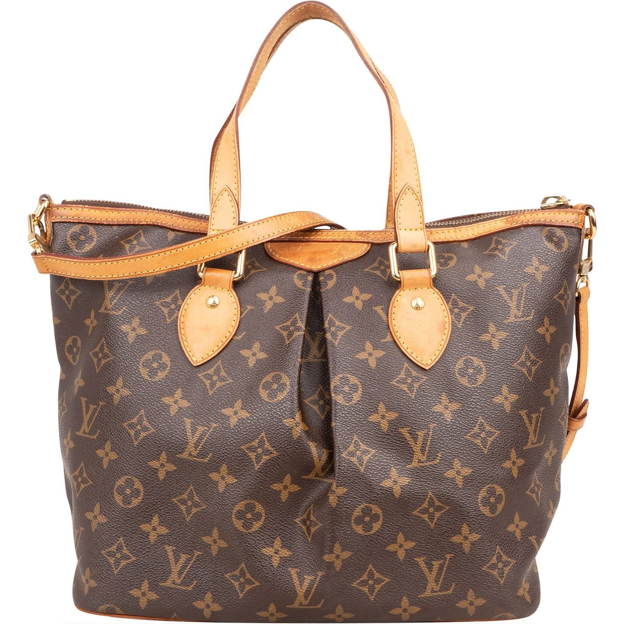 Louis Vuitton Monogram Canvas Palermo PM Handbag Bruin