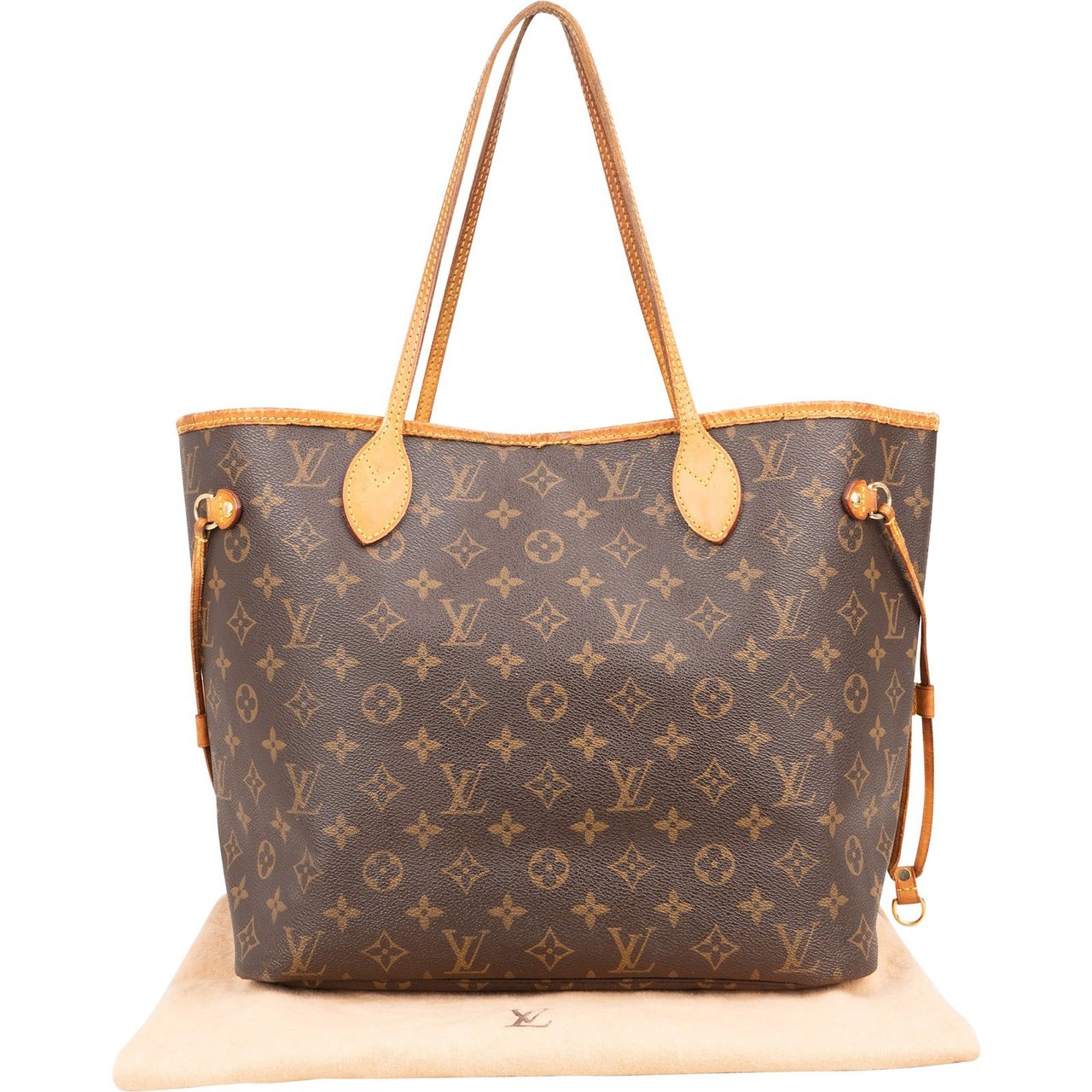 Louis Vuitton Louis Vuitton Monogram Canvas Neverfull MM Shoulder Bag Bruin