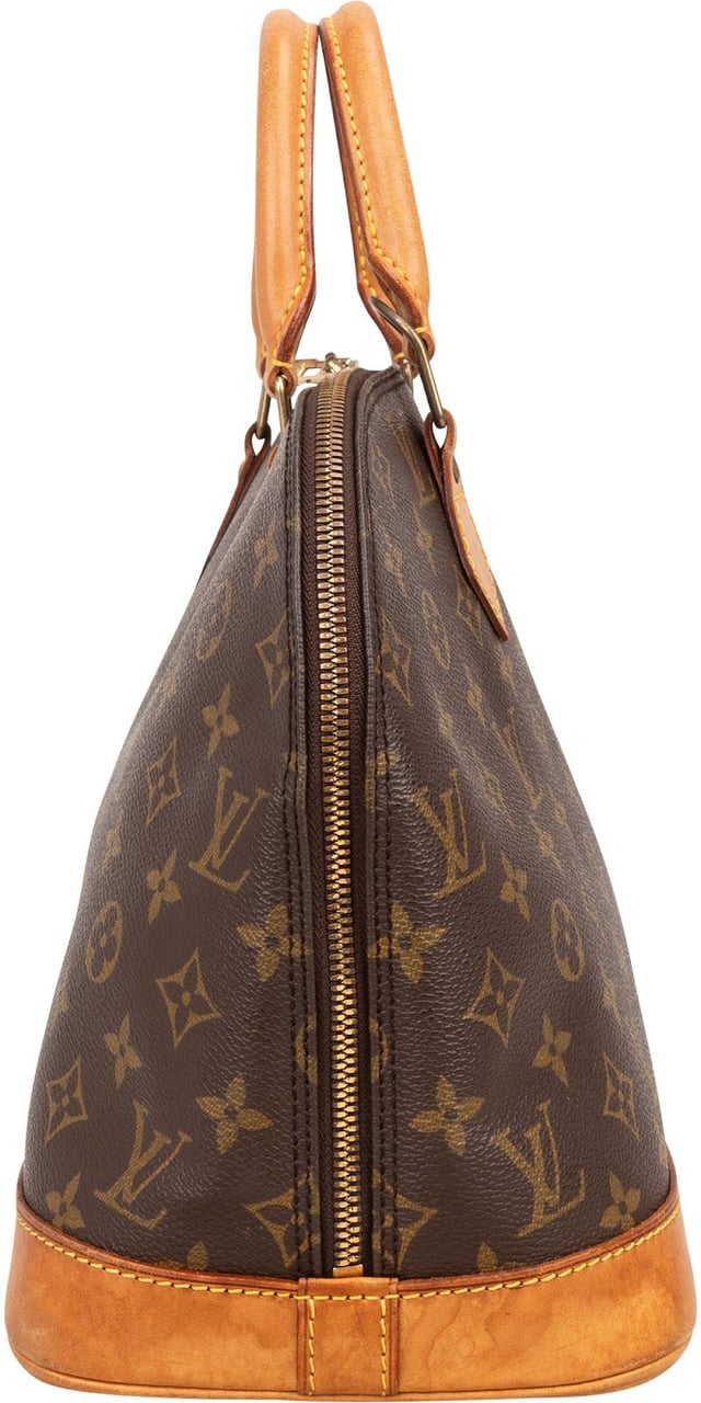 Louis Vuitton Louis Vuitton Monogram Canvas Alma PM Handbag Bruin