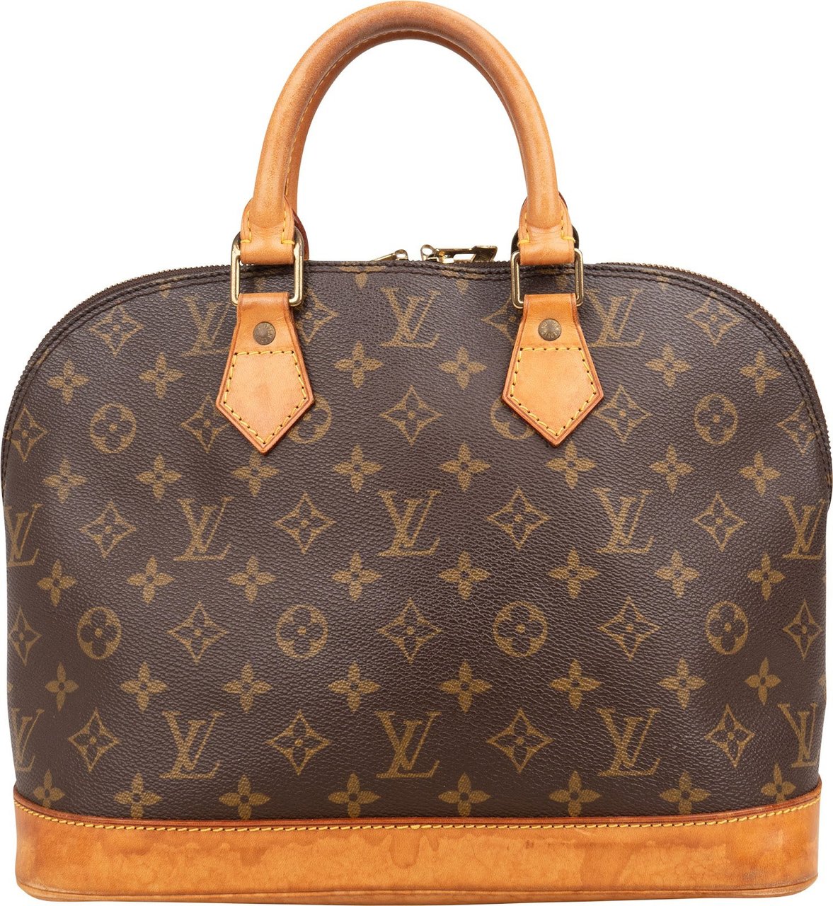 Louis Vuitton Louis Vuitton Monogram Canvas Alma PM Handbag Bruin