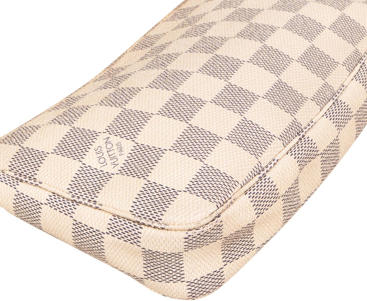 Louis Vuitton Louis Vuitton Monogram Damier Azur  Pochette Accessoires Handbag Beige