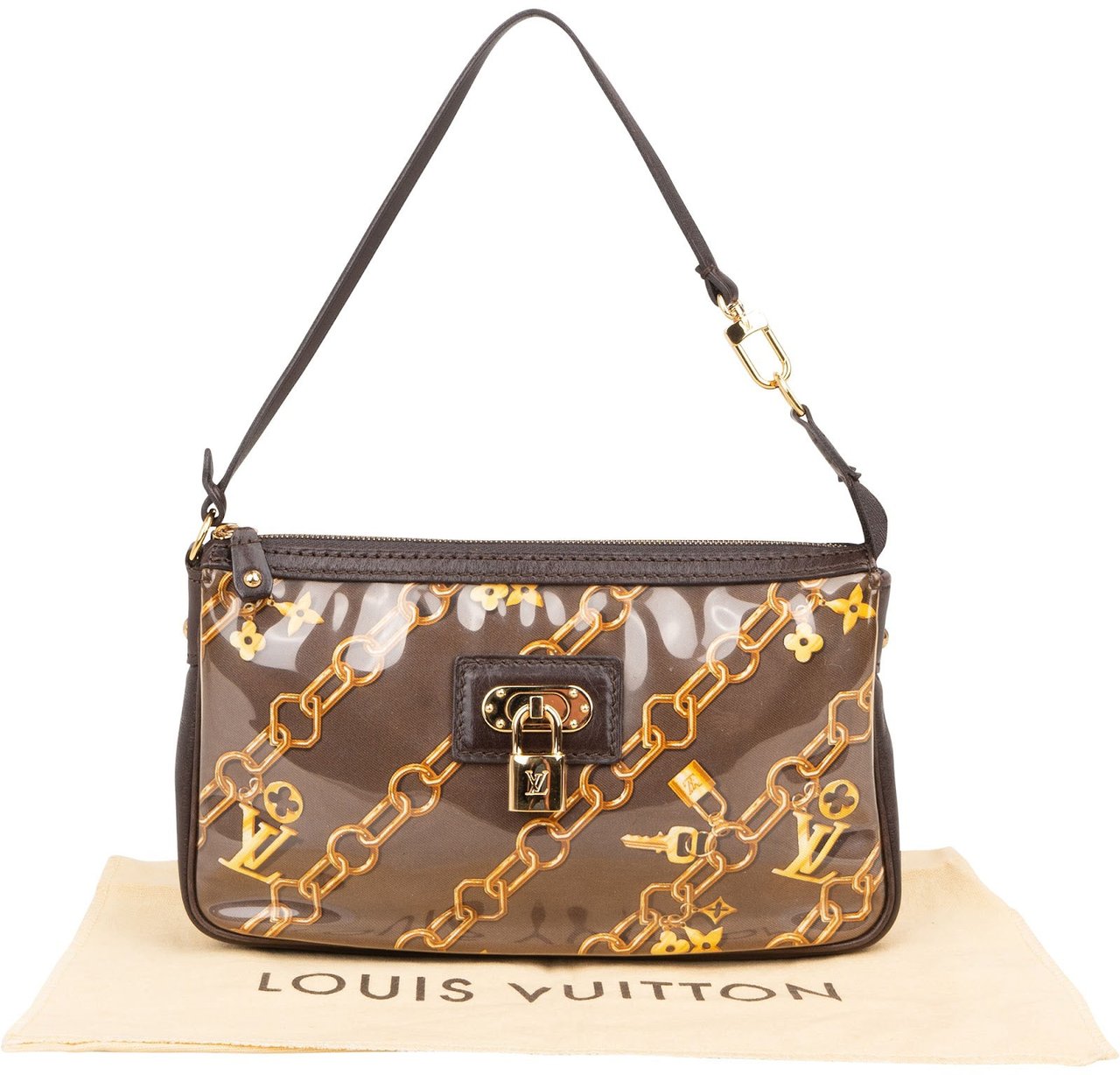 Louis Vuitton Louis Vuitton Limited Edition Charms Monogram Pochette Accessoires Handbag Bruin