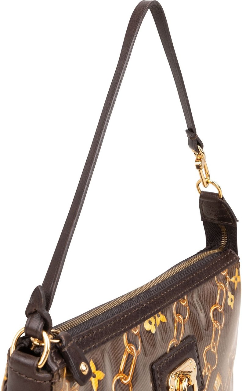Louis Vuitton Louis Vuitton Limited Edition Charms Monogram Pochette Accessoires Handbag Bruin