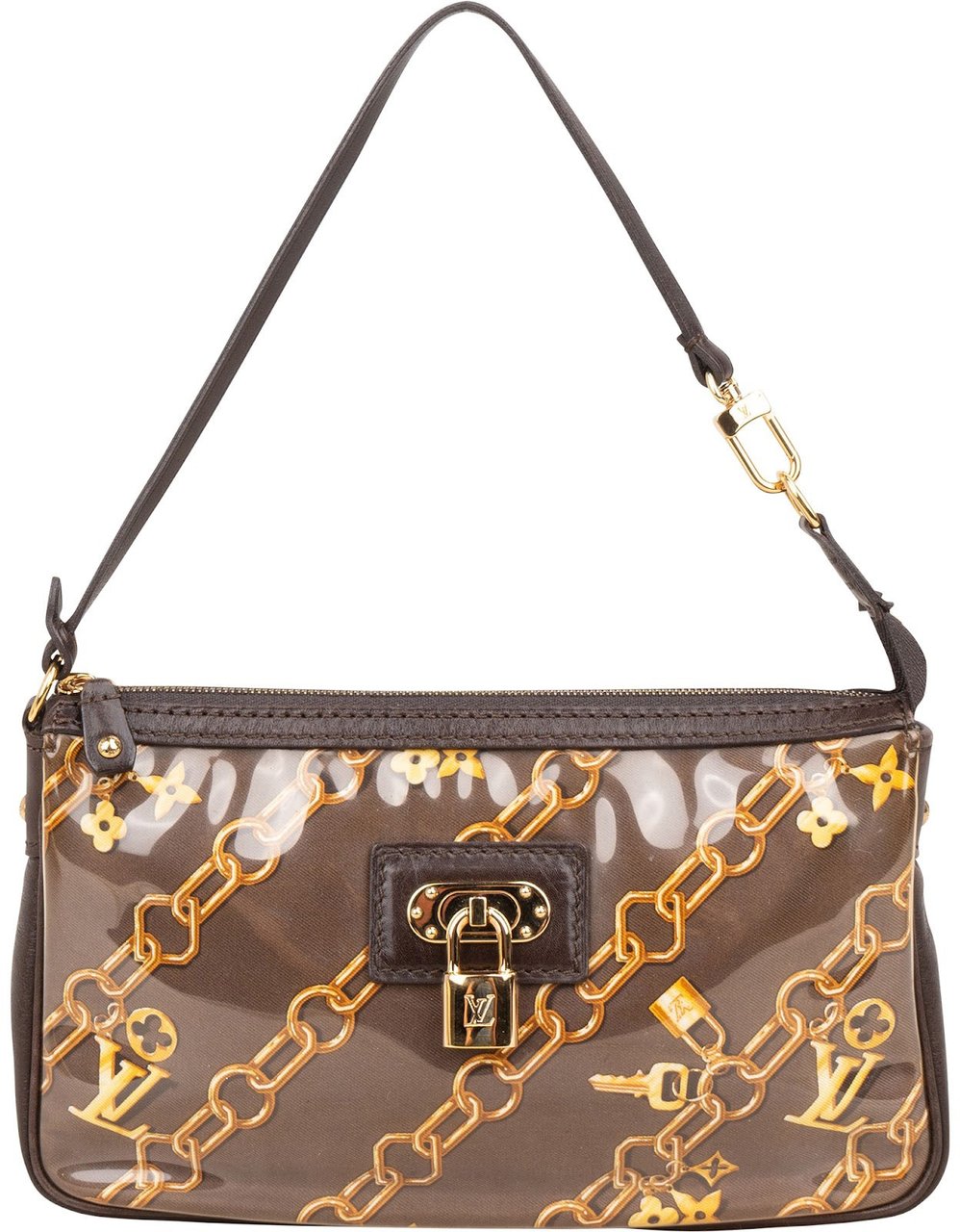 Louis Vuitton Louis Vuitton Limited Edition Charms Monogram Pochette Accessoires Handbag Bruin