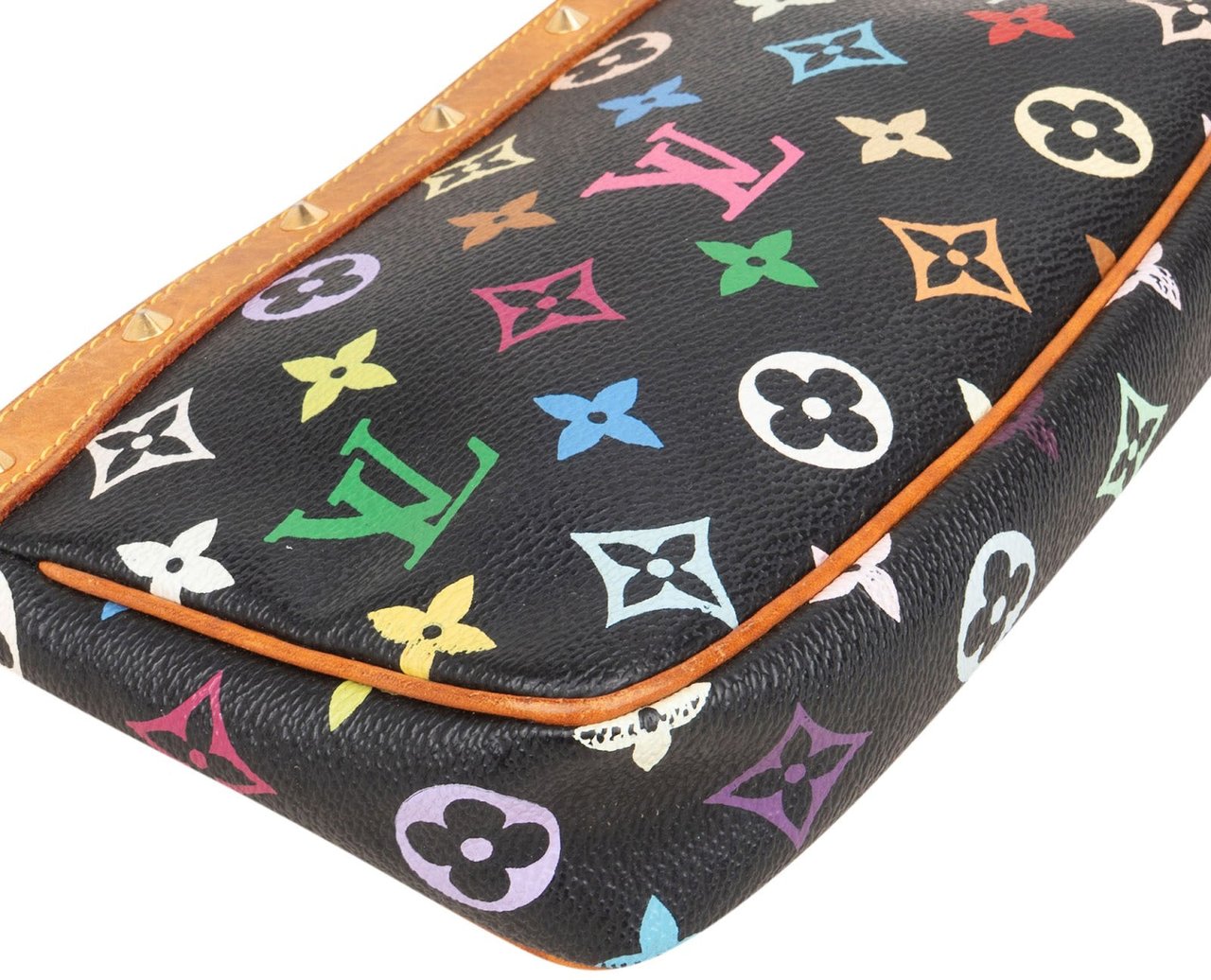 Louis Vuitton Canvas Monogram Multicolor Pochette Accessoires Handbag Zwart