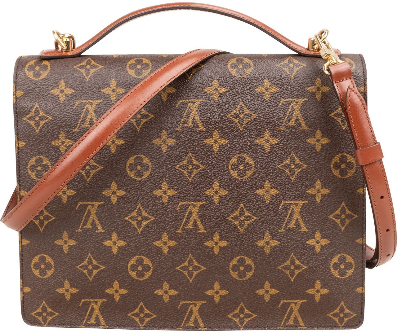 Louis Vuitton Louis Vuitton Monogram Canvas Monceau Handbag Bruin