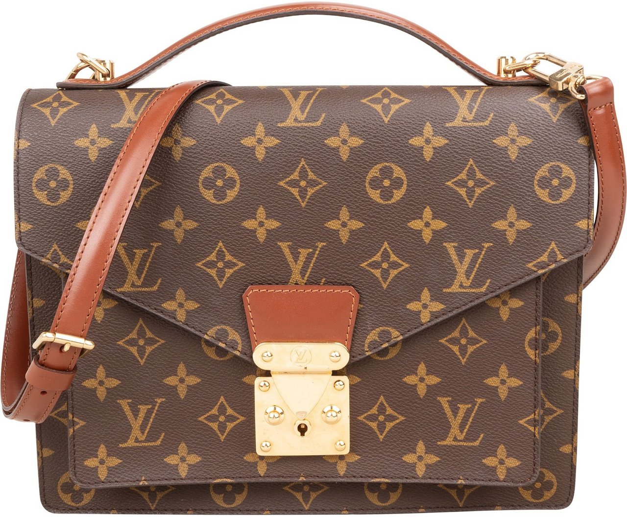 Louis Vuitton Louis Vuitton Monogram Canvas Monceau Handbag Bruin