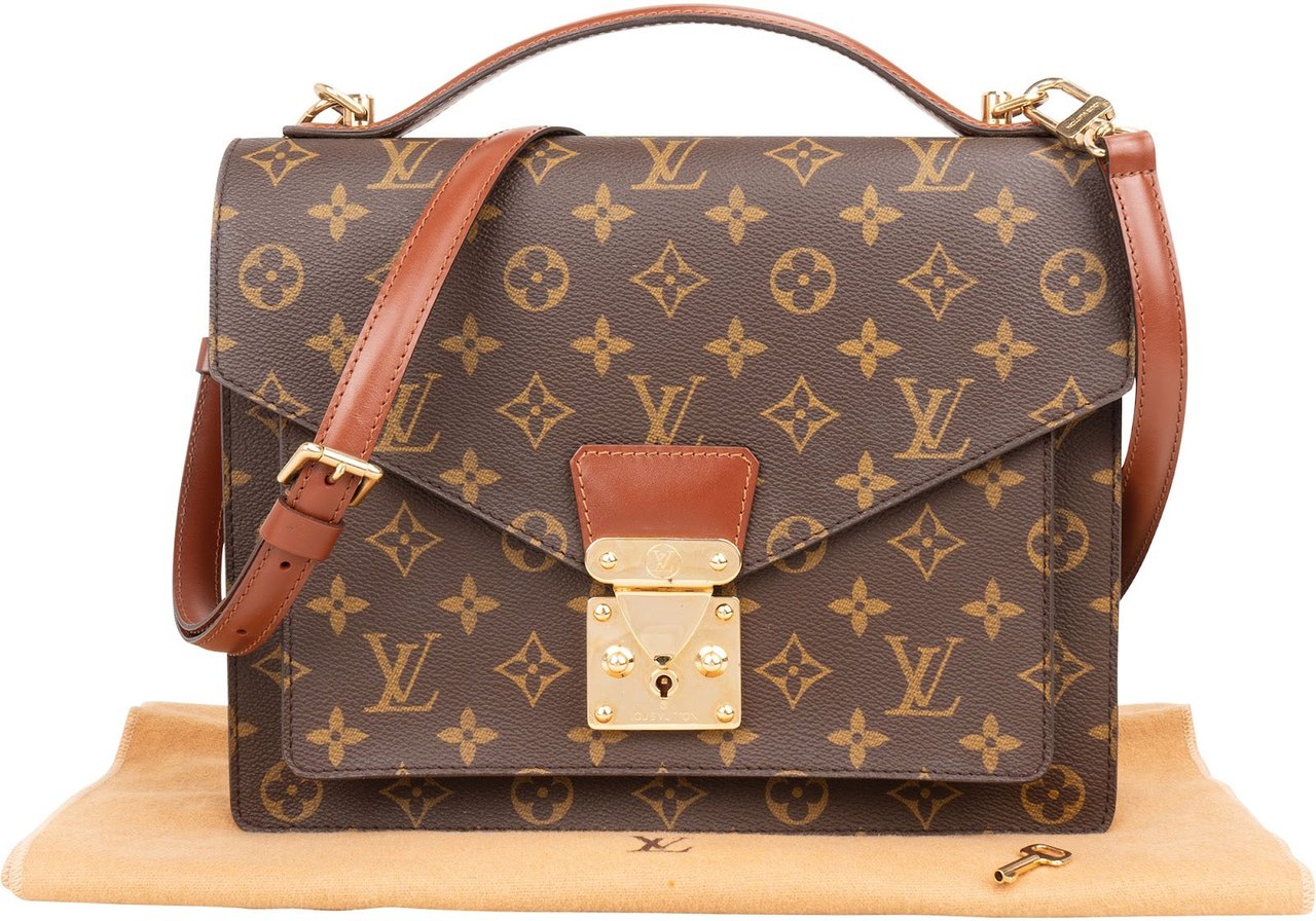 Louis Vuitton Louis Vuitton Monogram Canvas Monceau Handbag Bruin