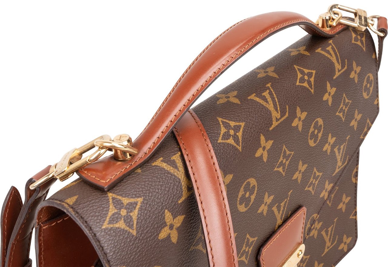 Louis Vuitton Louis Vuitton Monogram Canvas Monceau Handbag Bruin