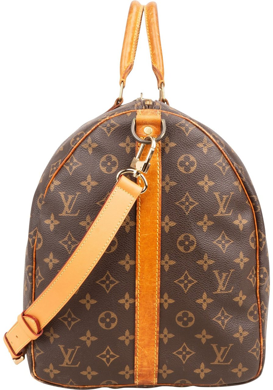 Louis Vuitton Louis Vuitton Monogram Canvas Keepall 55 Bandoulière Travel Bag Bruin