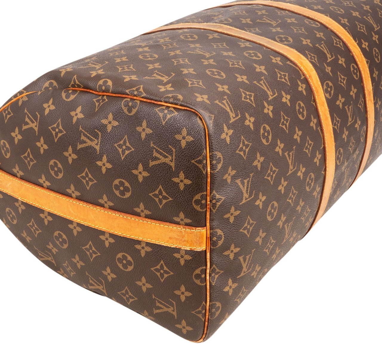 Louis Vuitton Louis Vuitton Monogram Canvas Keepall 55 Bandoulière Travel Bag Bruin