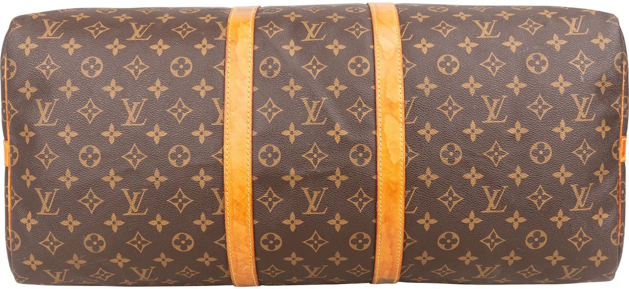 Louis Vuitton Louis Vuitton Monogram Canvas Keepall 55 Bandoulière Travel Bag Bruin