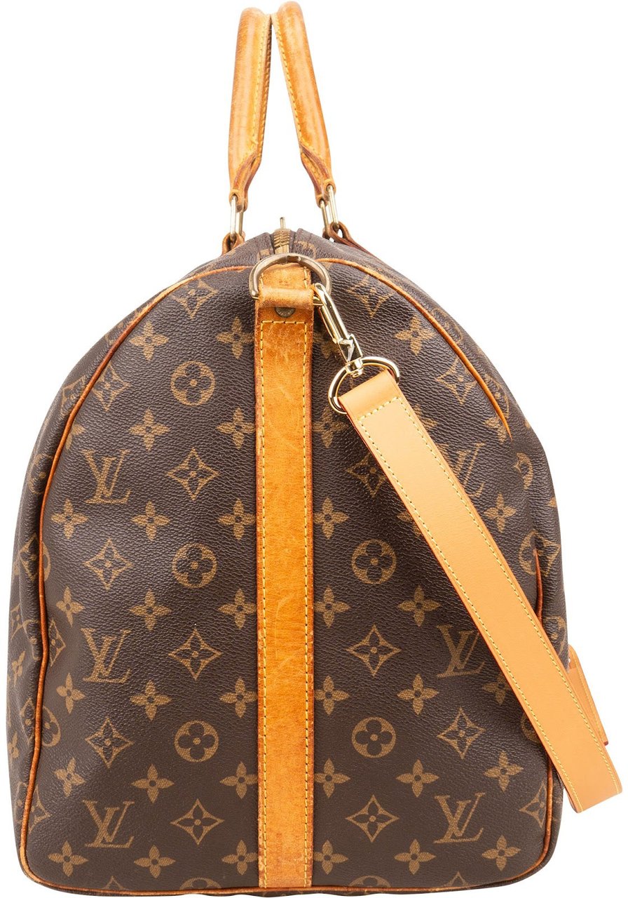 Louis Vuitton Louis Vuitton Monogram Canvas Keepall 55 Bandoulière Travel Bag Bruin