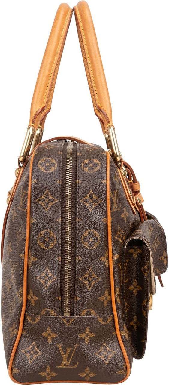 Louis Vuitton Louis Vuitton Monogram Canvas Manhattan GM Handbag Bruin