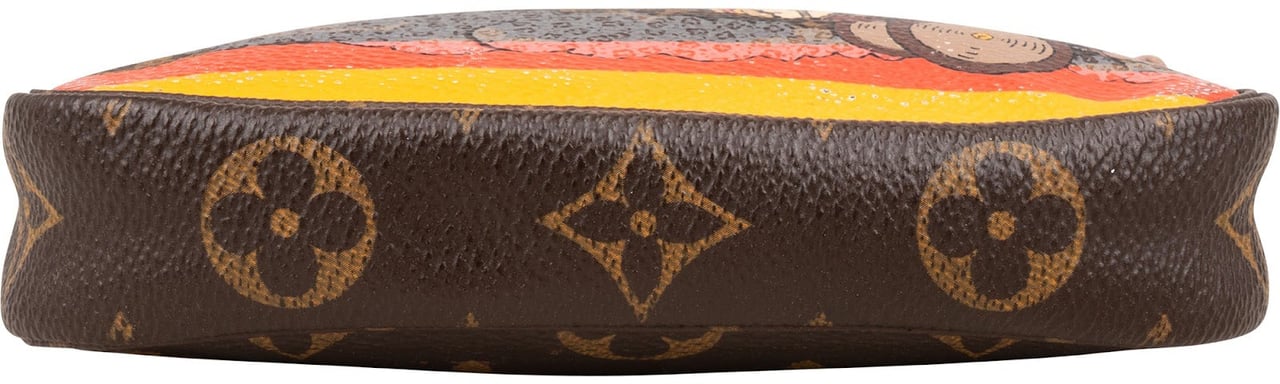 Louis Vuitton Limited Monogram Illustre Evasion Mini Pochette Accessoires Handbag Bruin