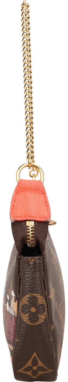 Louis Vuitton Limited Monogram Illustre Evasion Mini Pochette Accessoires Handbag Bruin