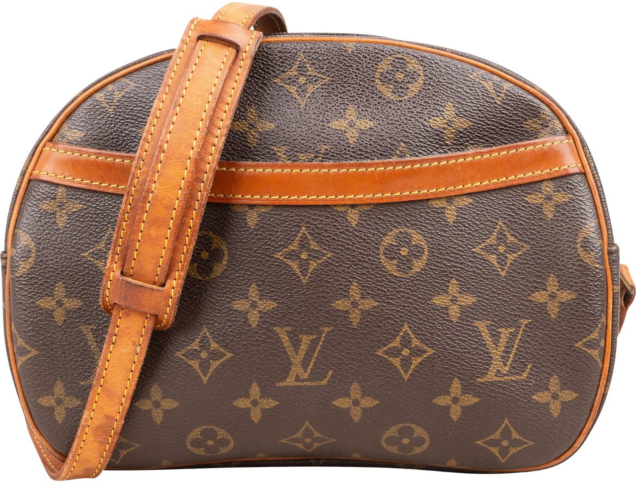 Louis Vuitton Monogram Canvas Blois Crossbody Bag Bruin