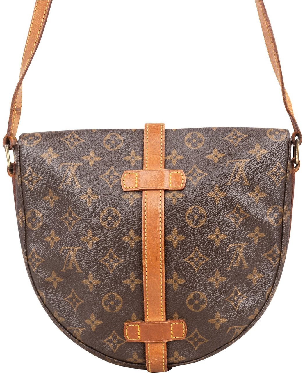 Louis Vuitton Louis Vuitton Monogram Canvas Chantilly GM Crossbody Bag Bruin