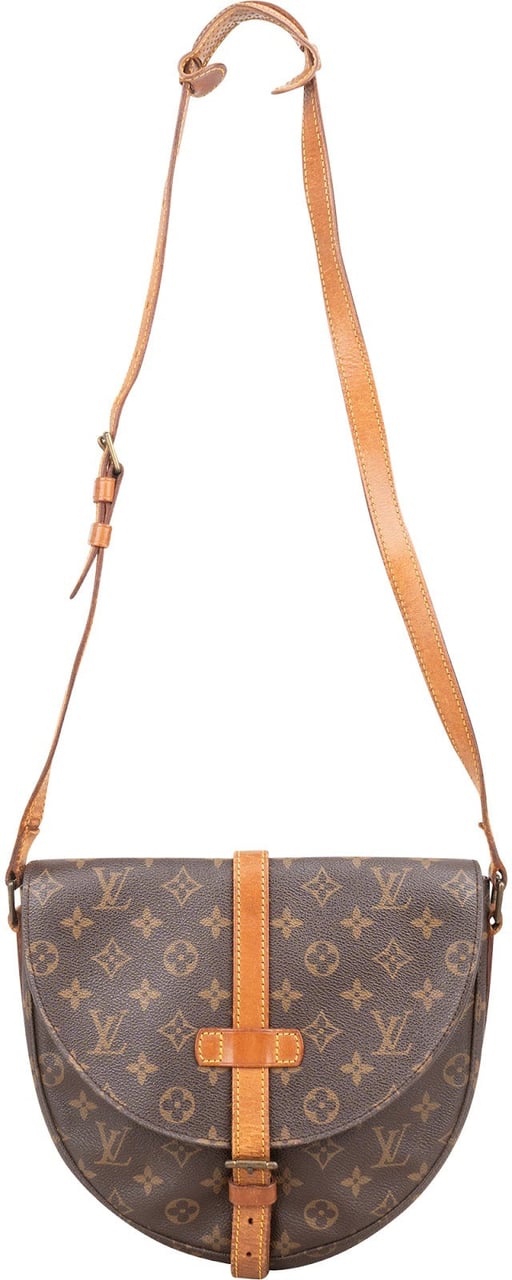 Louis Vuitton Louis Vuitton Monogram Canvas Chantilly GM Crossbody Bag Bruin