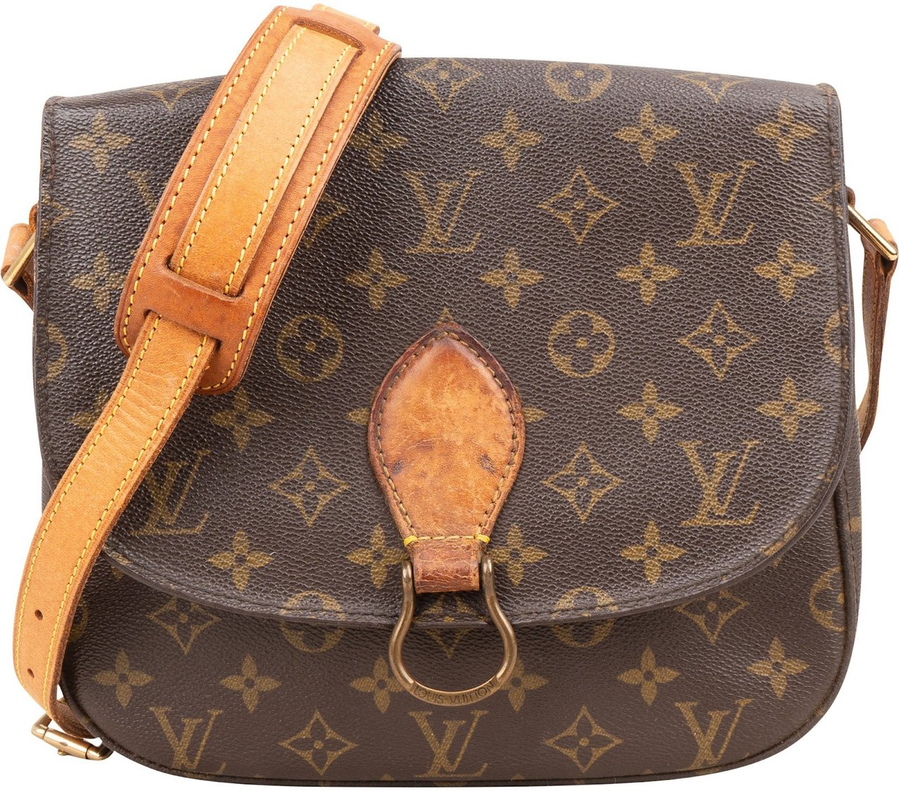 Louis Vuitton Louis Vuitton Monogram Canvas Saint Cloud GM Crossbody Bag Bruin