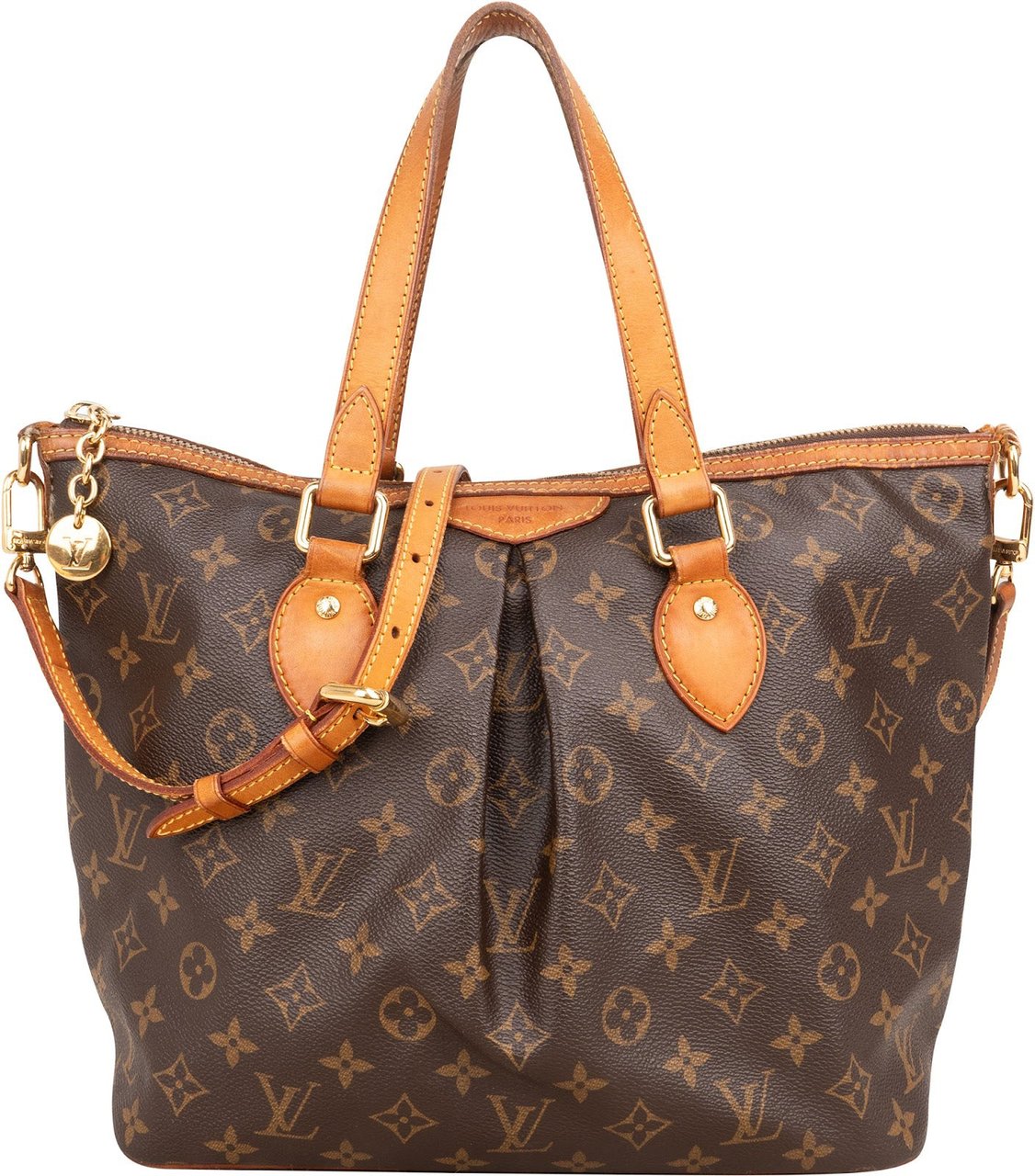 Louis Vuitton Louis Vuitton Monogram Canvas Palermo PM Handbag Bruin
