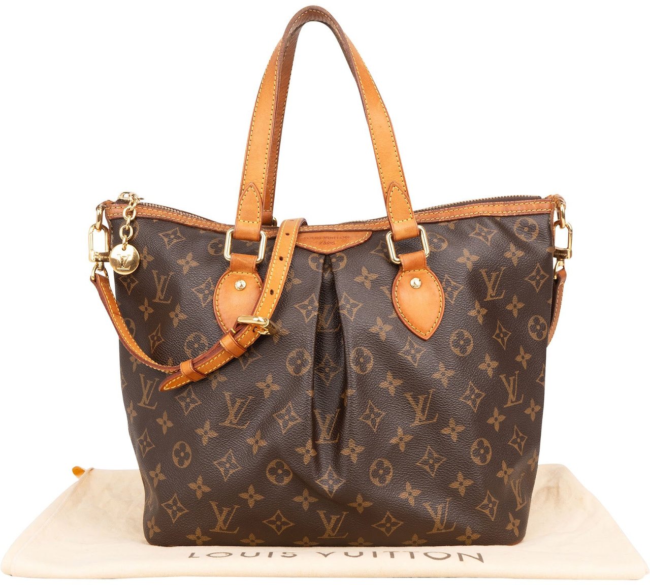 Louis Vuitton Louis Vuitton Monogram Canvas Palermo PM Handbag Bruin