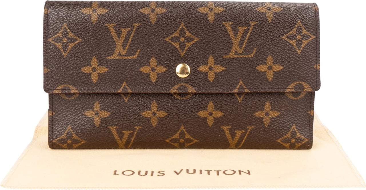Louis Vuitton Monogram Canvas Sarah Wallet Bruin