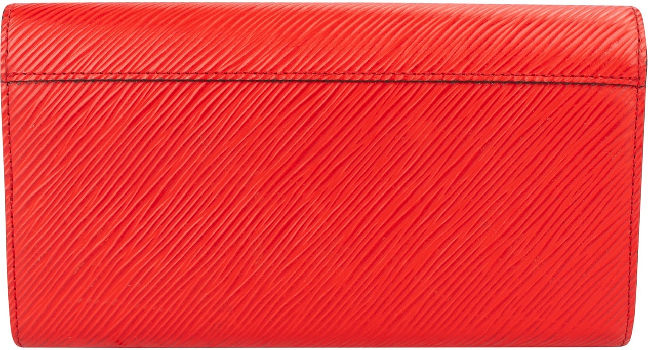 Louis Vuitton Red Epi Leather Twist Wallet Divers