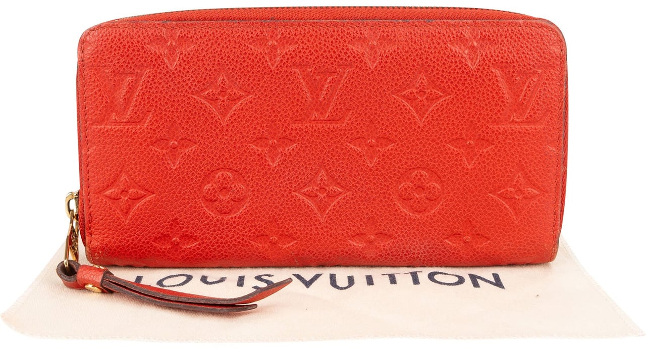 Louis Vuitton Leather Monogram Empreinte Zippy Wallet Divers