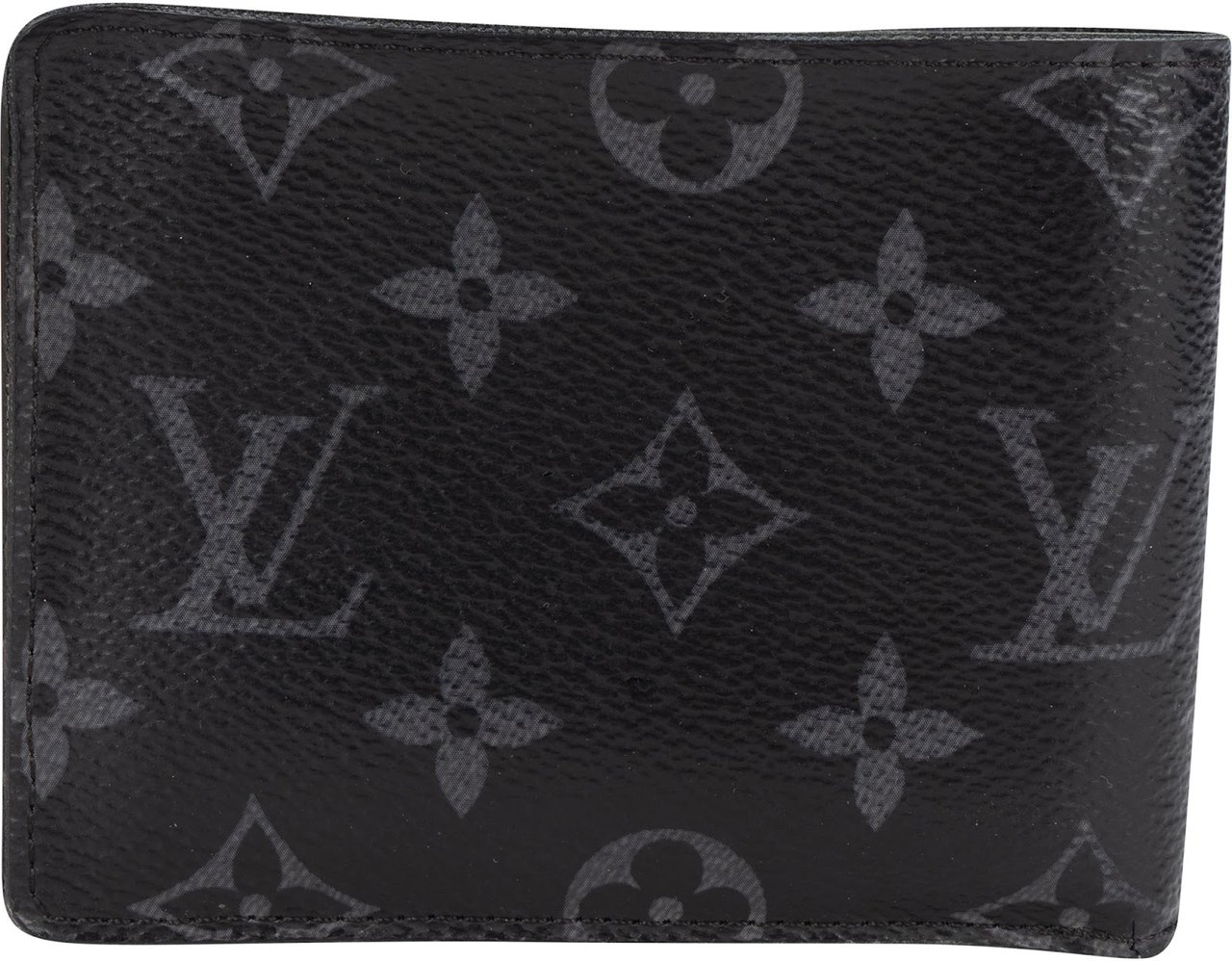 Louis Vuitton Canvas Monogram Eclipse Multiple Wallet Zwart