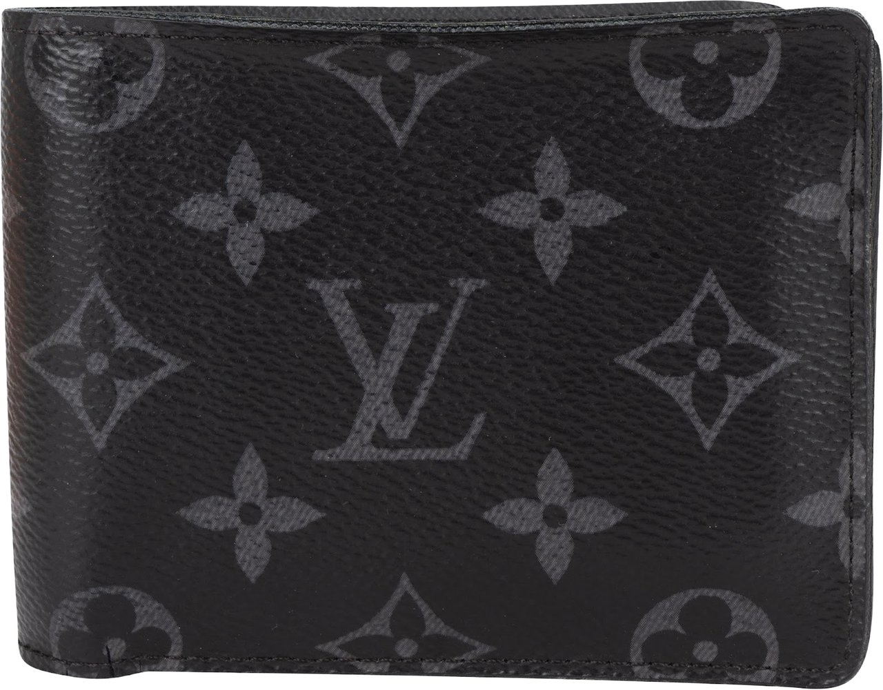 Louis Vuitton Canvas Monogram Eclipse Multiple Wallet Zwart
