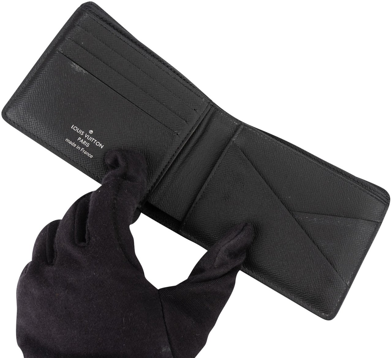 Louis Vuitton Canvas Monogram Eclipse Multiple Wallet Zwart