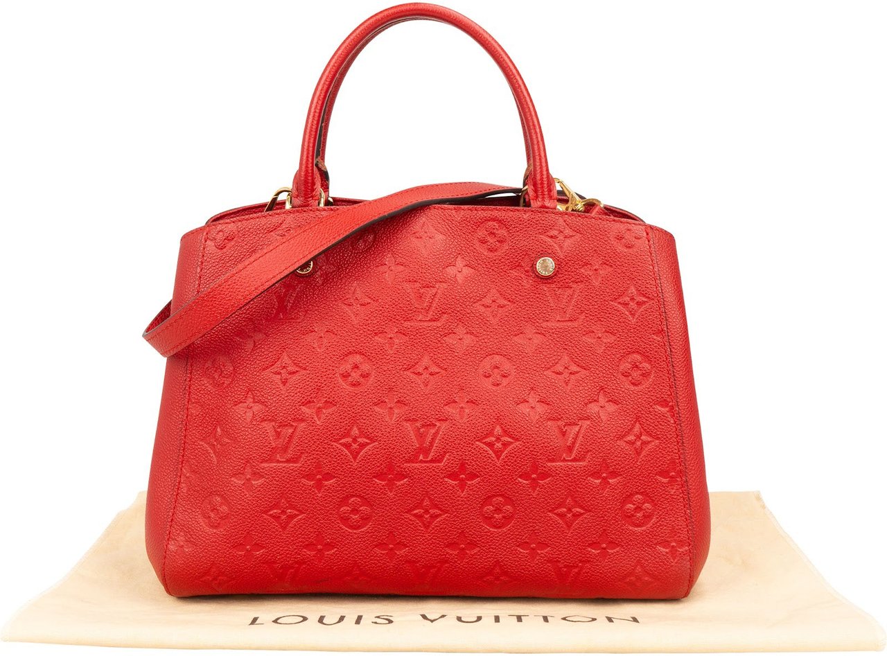 Louis Vuitton Leather Monogram Empreinte Montaigne MM Handbag Divers