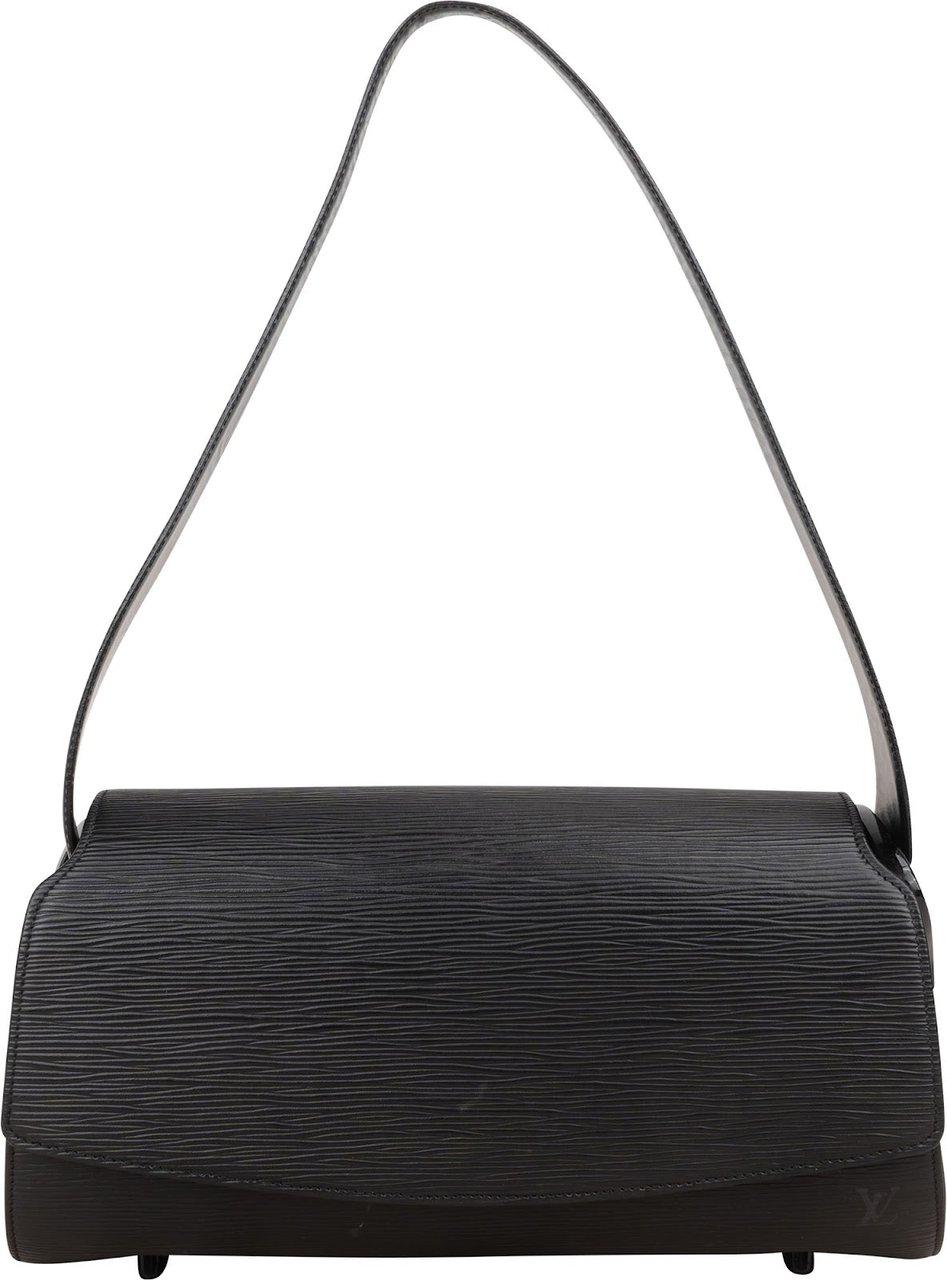 Louis Vuitton Noir Epi Leather Nocturne GM Shoulder Bag Zwart