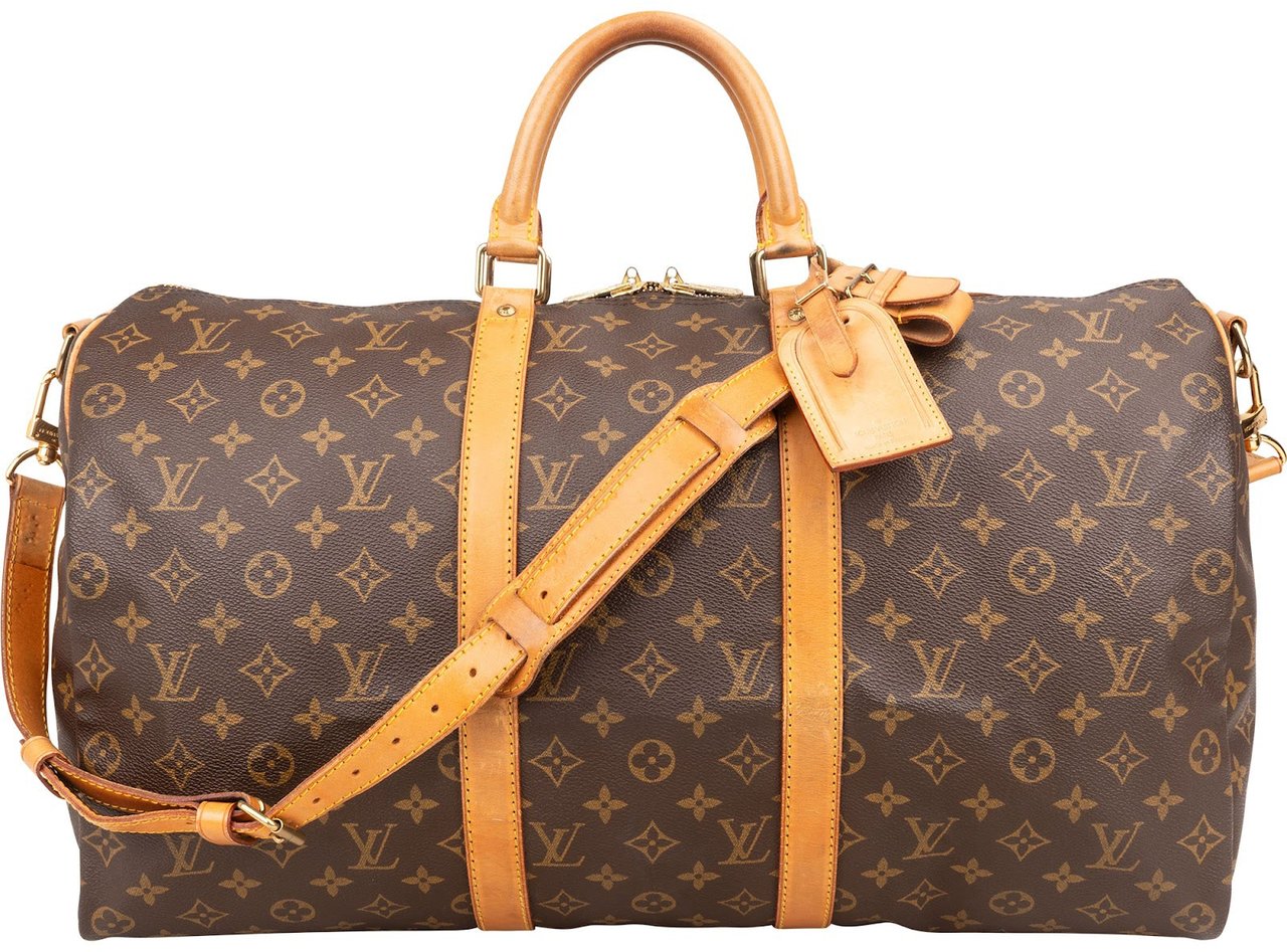 Louis Vuitton Louis Vuitton Monogram Canvas Keepall 50 Bandoulière Travel Bag Bruin