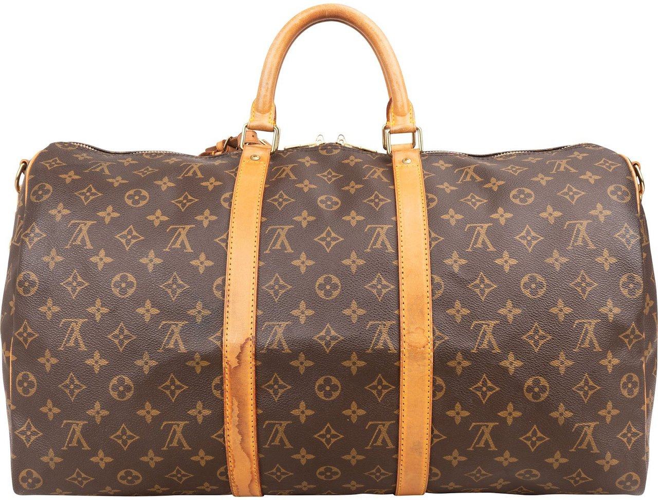 Louis Vuitton Louis Vuitton Monogram Canvas Keepall 50 Bandoulière Travel Bag Bruin