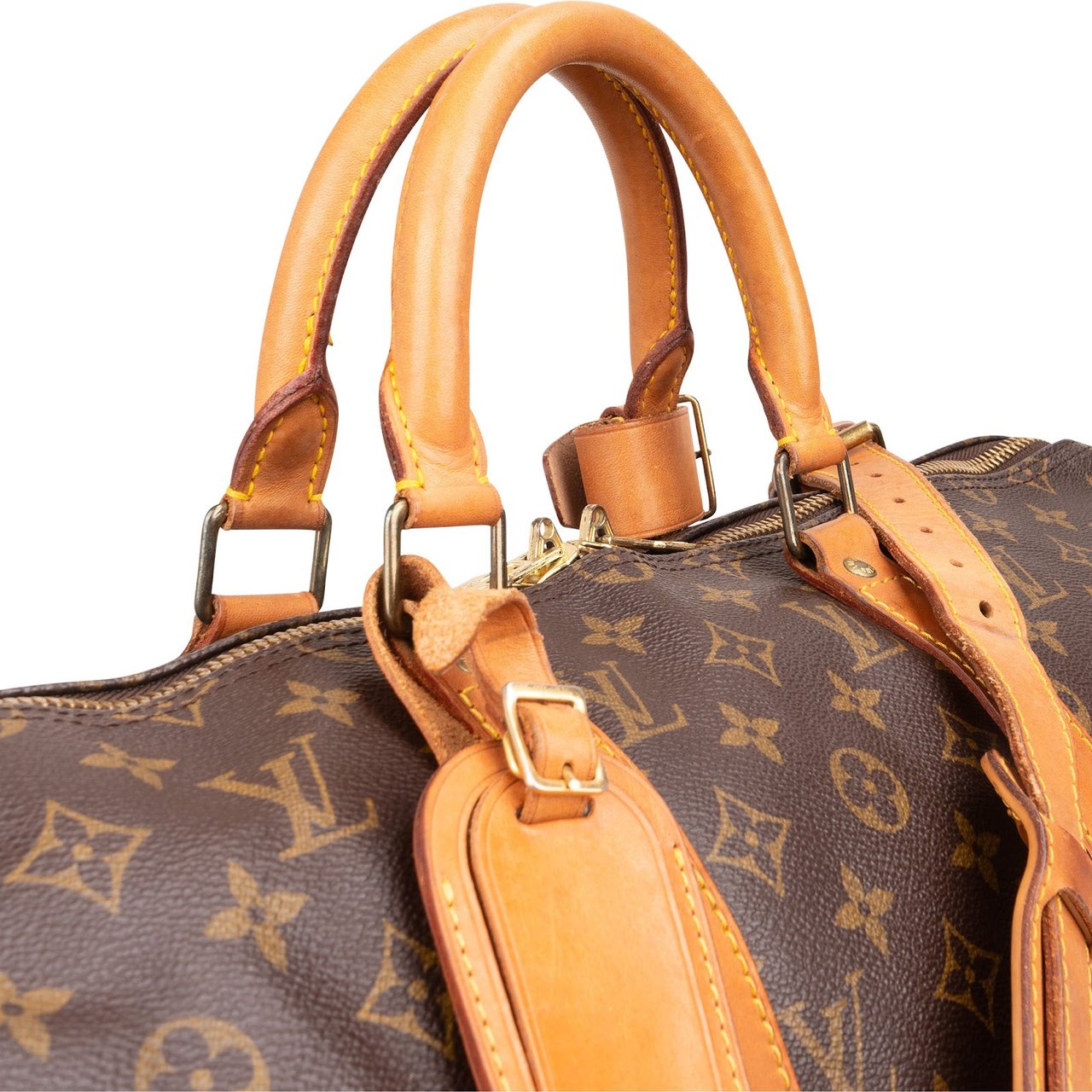 Louis Vuitton Louis Vuitton Monogram Canvas Keepall 50 Bandoulière Travel Bag Bruin