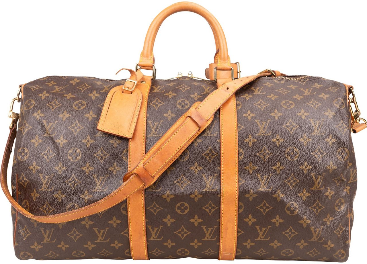 Louis Vuitton Louis Vuitton Monogram Canvas Keepall 50 Bandoulière Travel Bag Bruin
