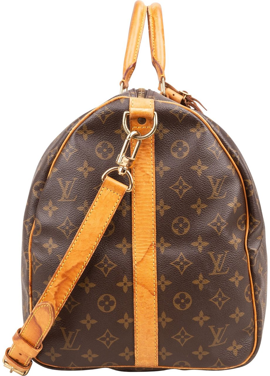 Louis Vuitton Louis Vuitton Monogram Canvas Keepall 55 Bandoulière Travel Bag Bruin