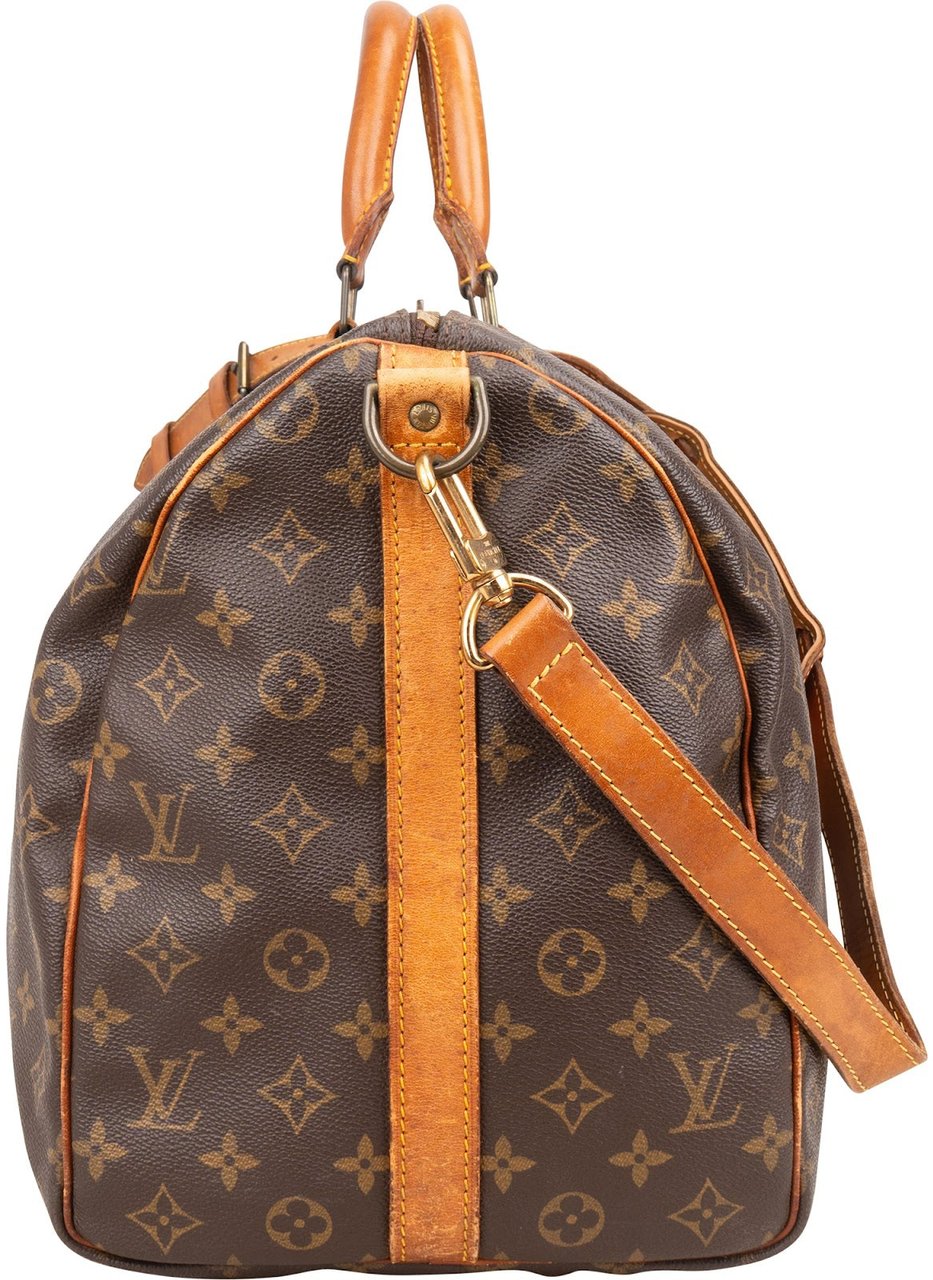Louis Vuitton Louis Vuitton Monogram Canvas Keepall 50 Bandoulière Travel Bag Bruin